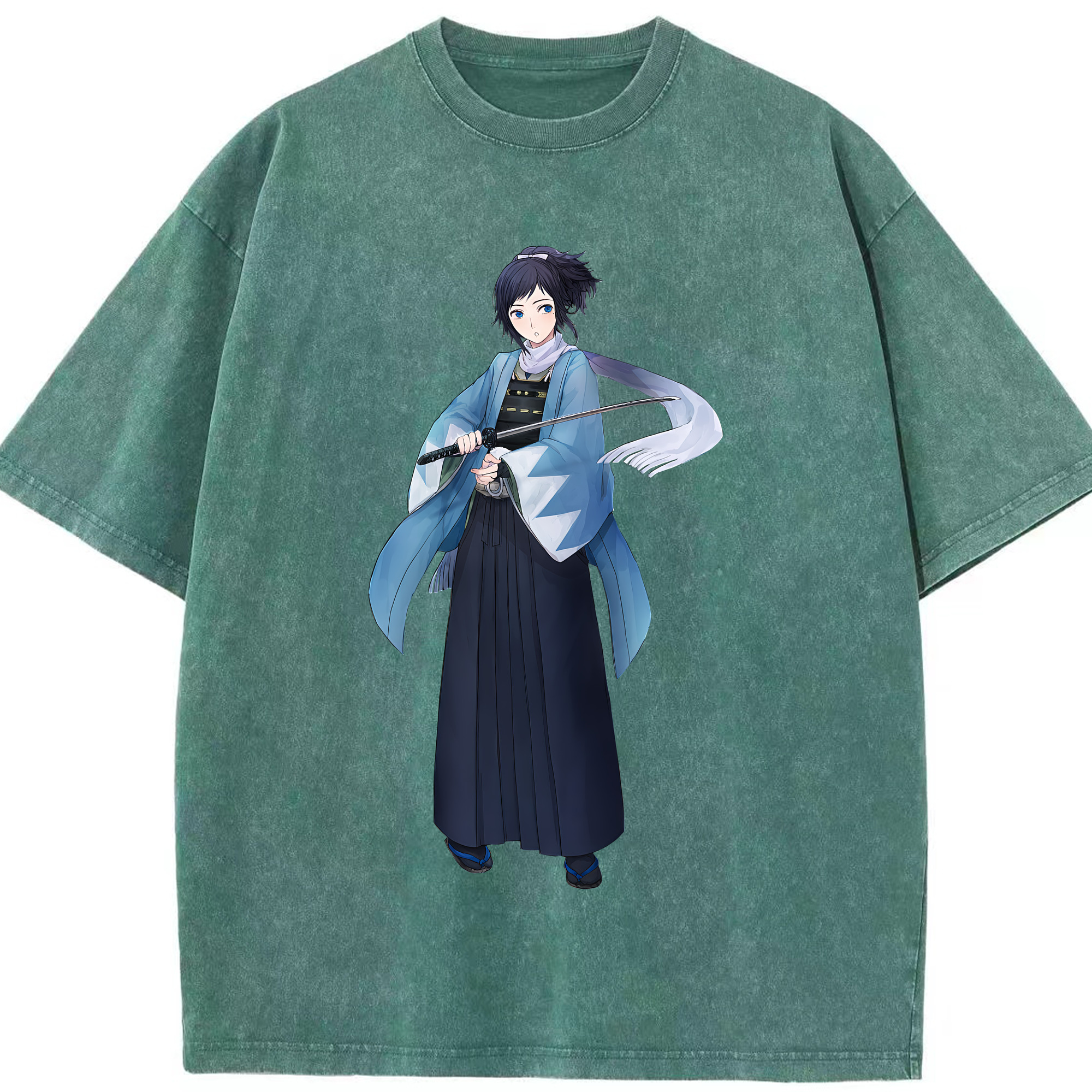 （画像用） 刀剣乱舞 Touken Ranbu 綿100% ヴィンテージ風 半袖Tシャツ（フロントプリント）